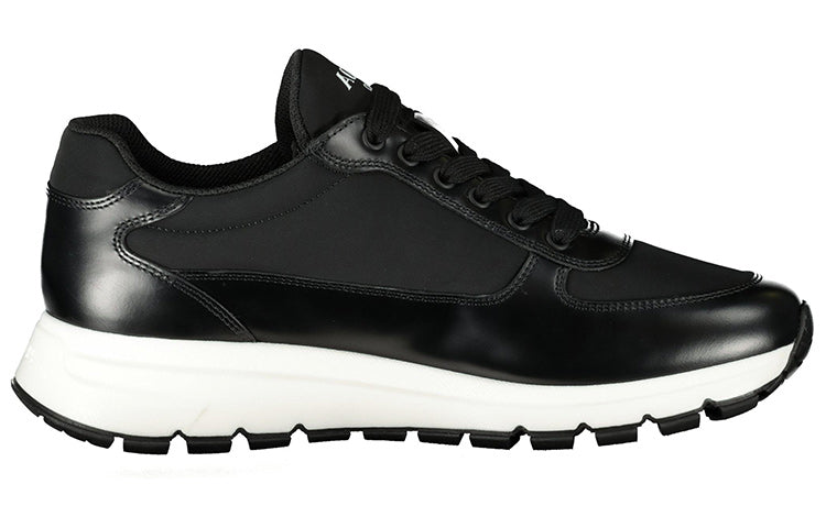 PRADA Cushioning Low Top Sports Casual Shoes Men's Black