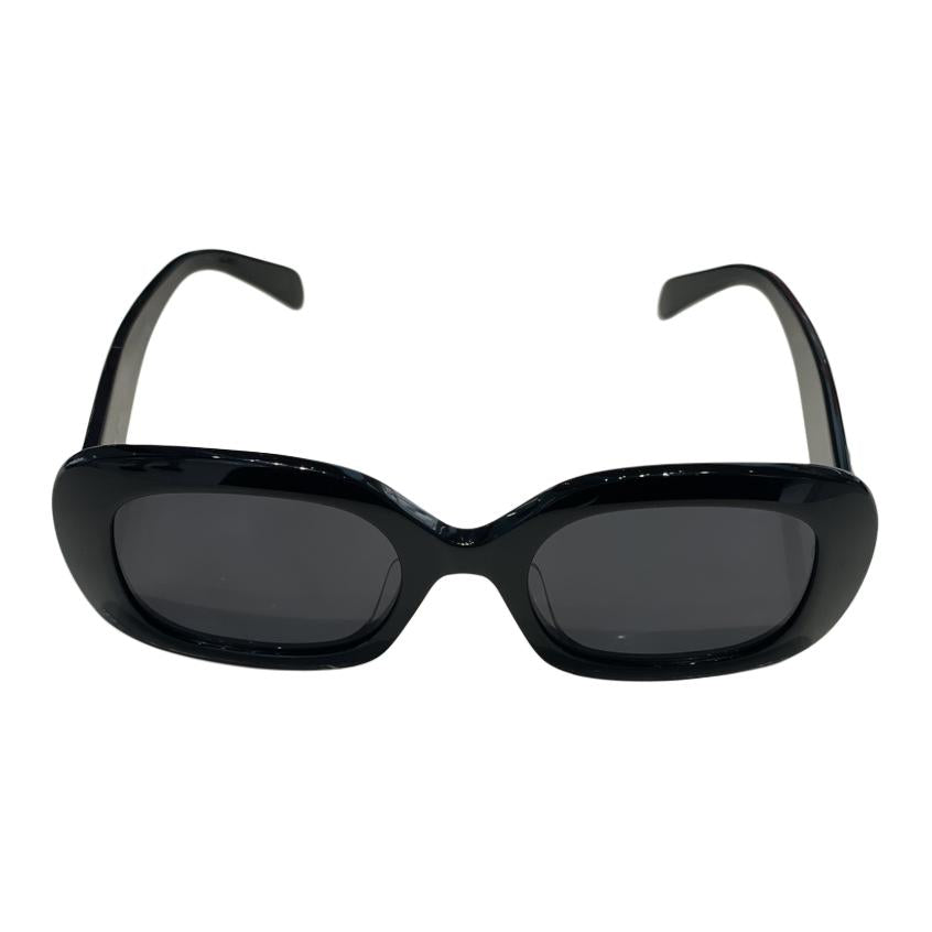 CELINE Irregular Shape Sunglasses Women's Black