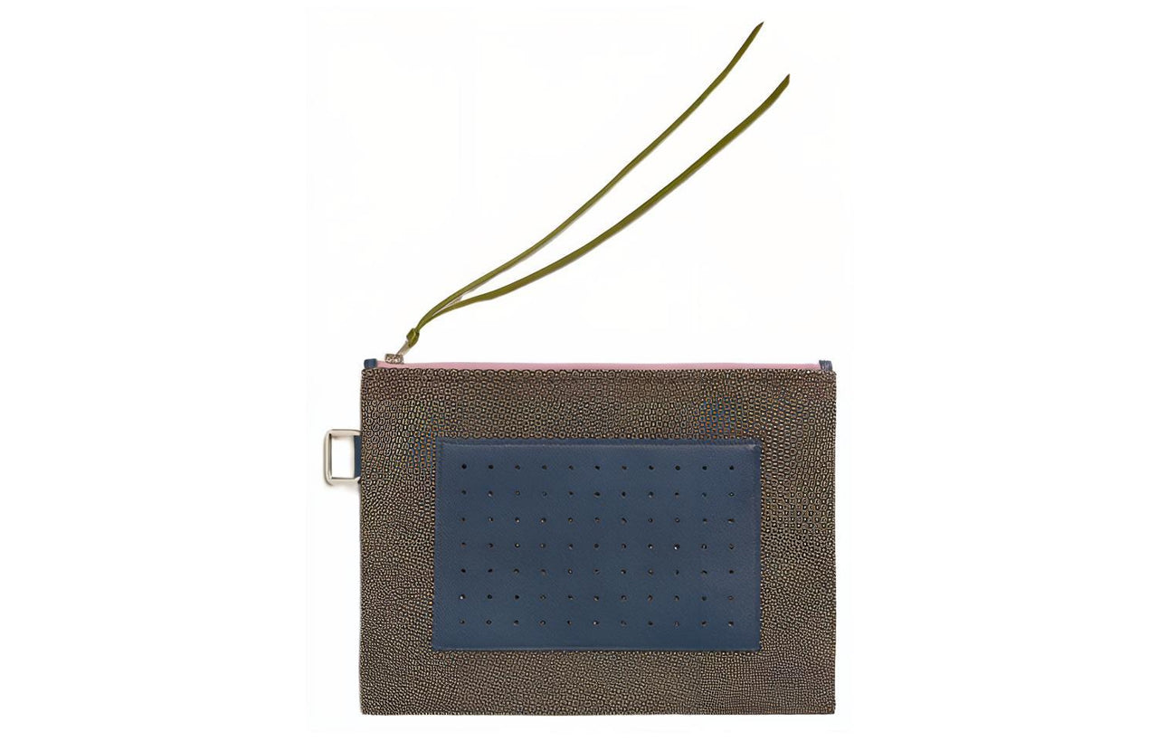 HERMES Felt Clutch Small Size Women's Multicolor