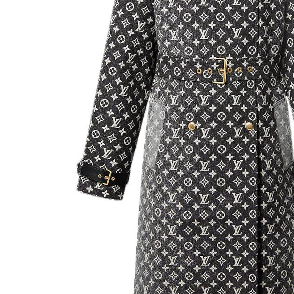 LOUIS VUITTON SS23 Trench Coat Women's Black