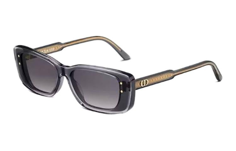 DIOR Acetate Oval Sunglasses Women's Gray