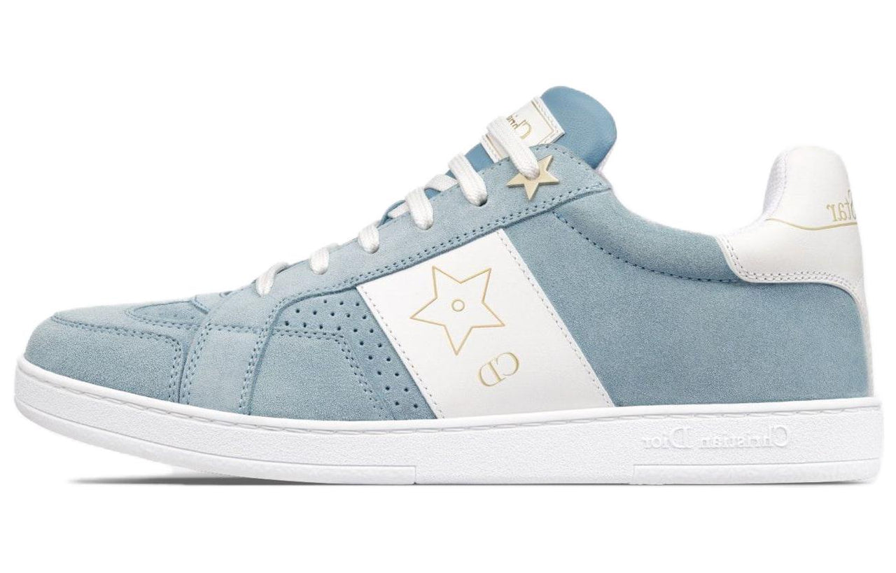 DIOR Star Platform Shoes Low Top Skateboard Shoes Women's Light Blue