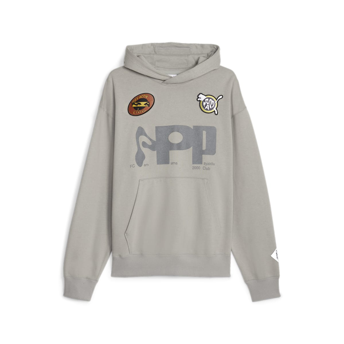 PUMA x PERKS AND MINI Graphic Hoodie 'Concrete Grey' 622677-14