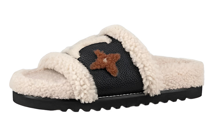 LOUIS VUITTON Slide Slippers Women's White