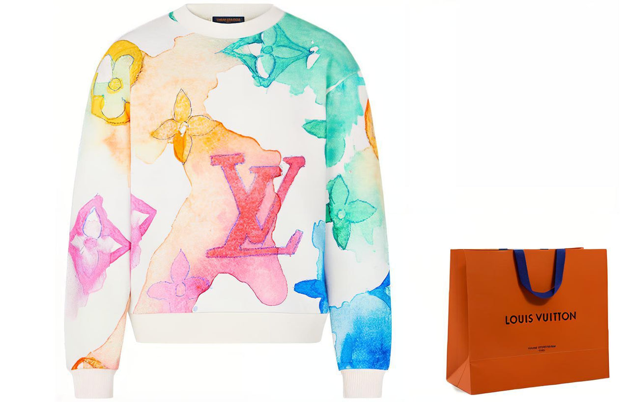 LOUIS VUITTON Watercolor Giant Monogram Sweatshirt