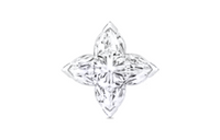 LOUIS VUITTON Lv Diamonds Stud Lv Monogram Star Cut - Per Unit
