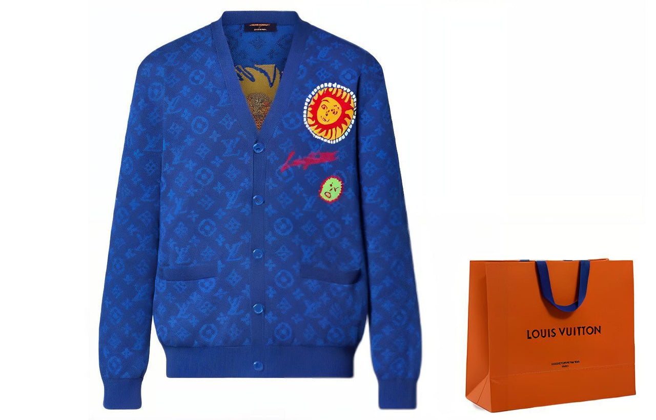 LOUIS VUITTON Sweater Men's Blue