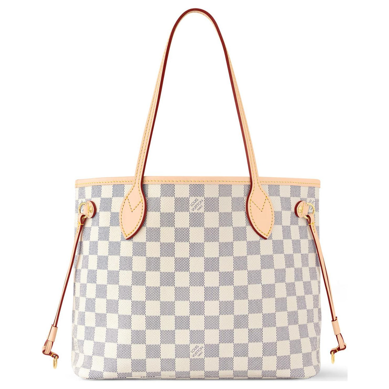 LOUIS VUITTON NEVERFULL Damier Azur Coated Canvas Tote Bag Shopping Bag Handbag Shoulder Bag Women's Pink