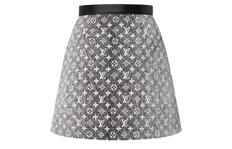 LOUIS VUITTON SS23 Casual Short Skirts Women's Gray Black