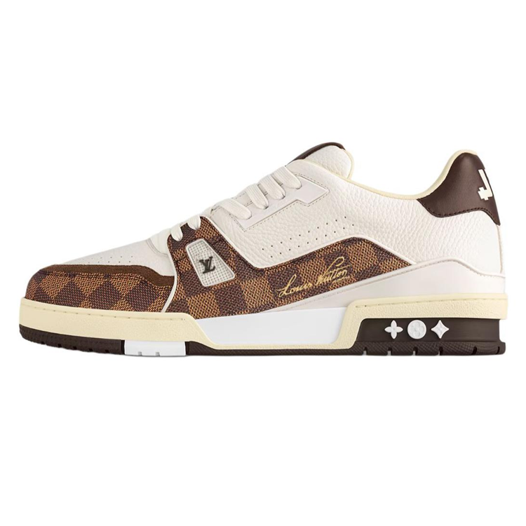 LOUIS VUITTON Trainer Low Top Skateboard Shoes Unisex Brown
