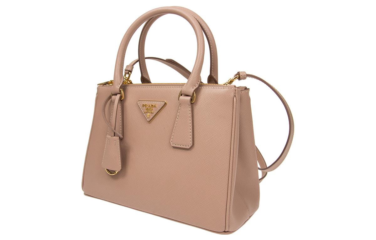 PRADA Leather Tote Bag, Shopping Bag, Handbag Regular Women's Leather Pink
