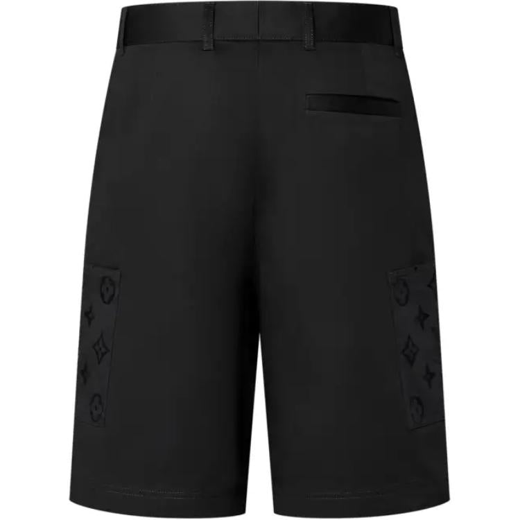 LOUIS VUITTON Flocked Cotton Cargo Shorts