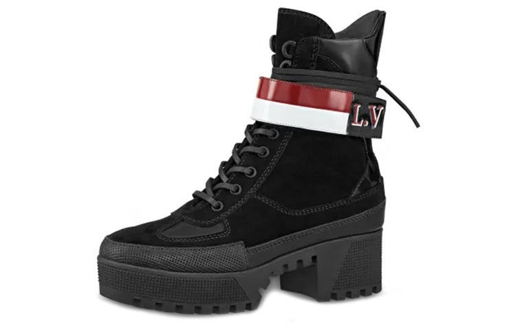LOUIS VUITTON Laureate Platform Desert Boots 'Black' Women's