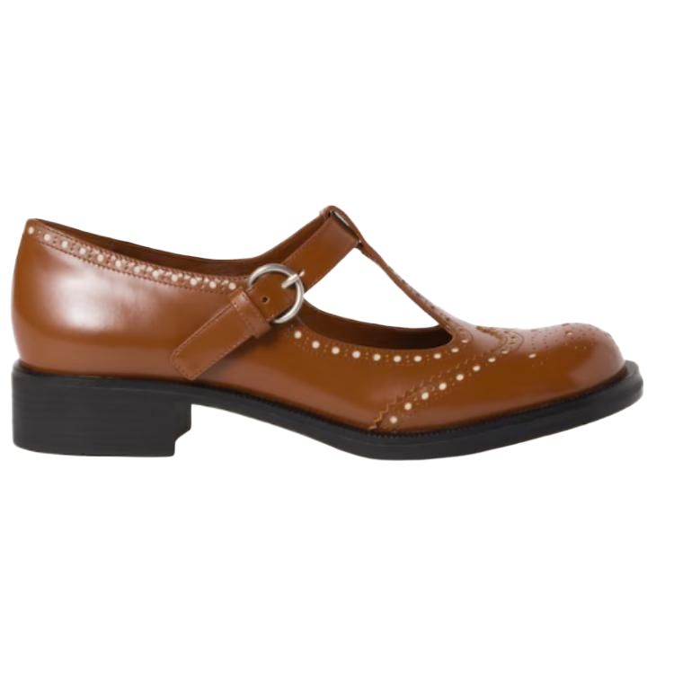 MIU MIU Platform Casual Single Shoes Women's Brown
