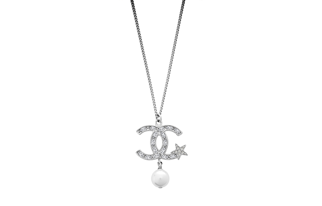 CHANEL 2014 Cc Faux-pearl Necklace