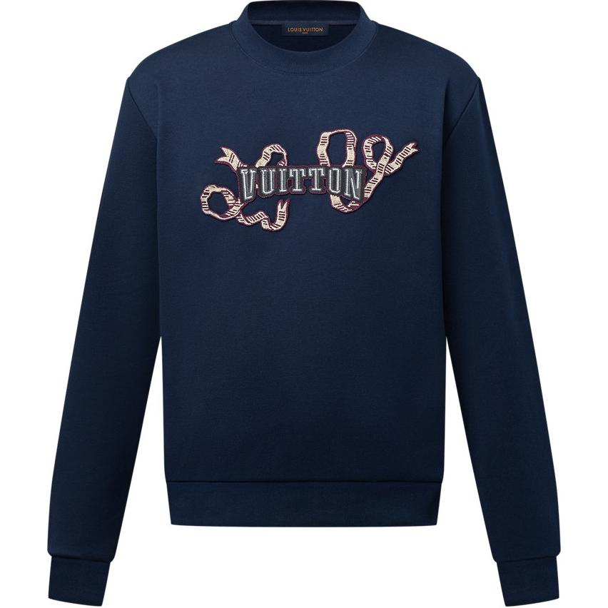 LOUIS VUITTON Embroidered Cotton Crewneck