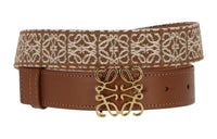 LOEWE Leather Belts Women's Brown 2.8cm
