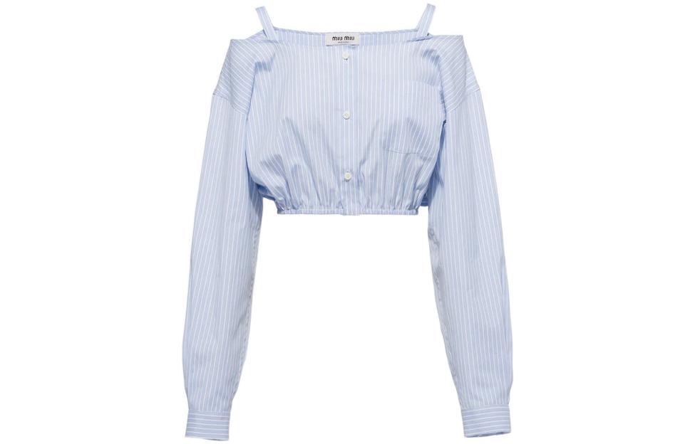 MIU MIU SS23 Shirt Women's Blue