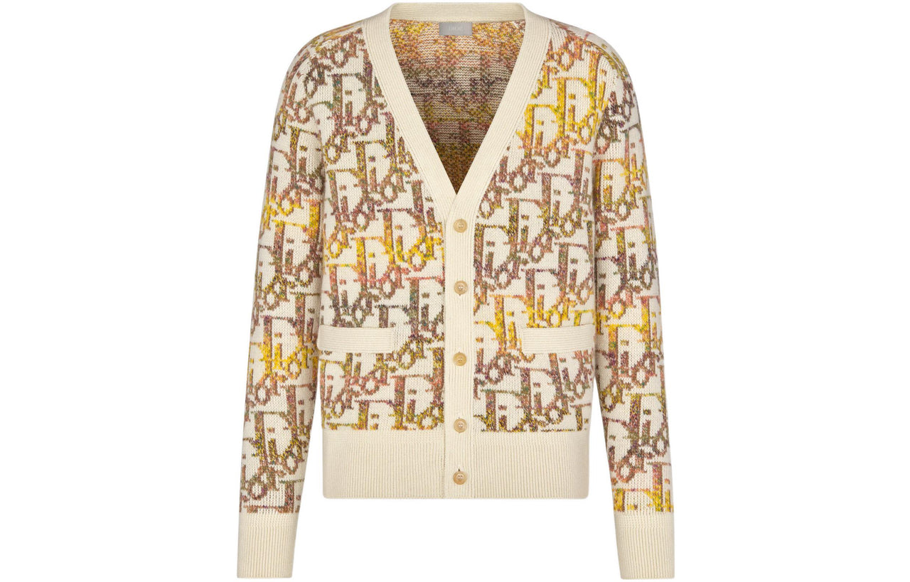 DIOR Dior Quarterly New Products Sweater Men's Yellow
