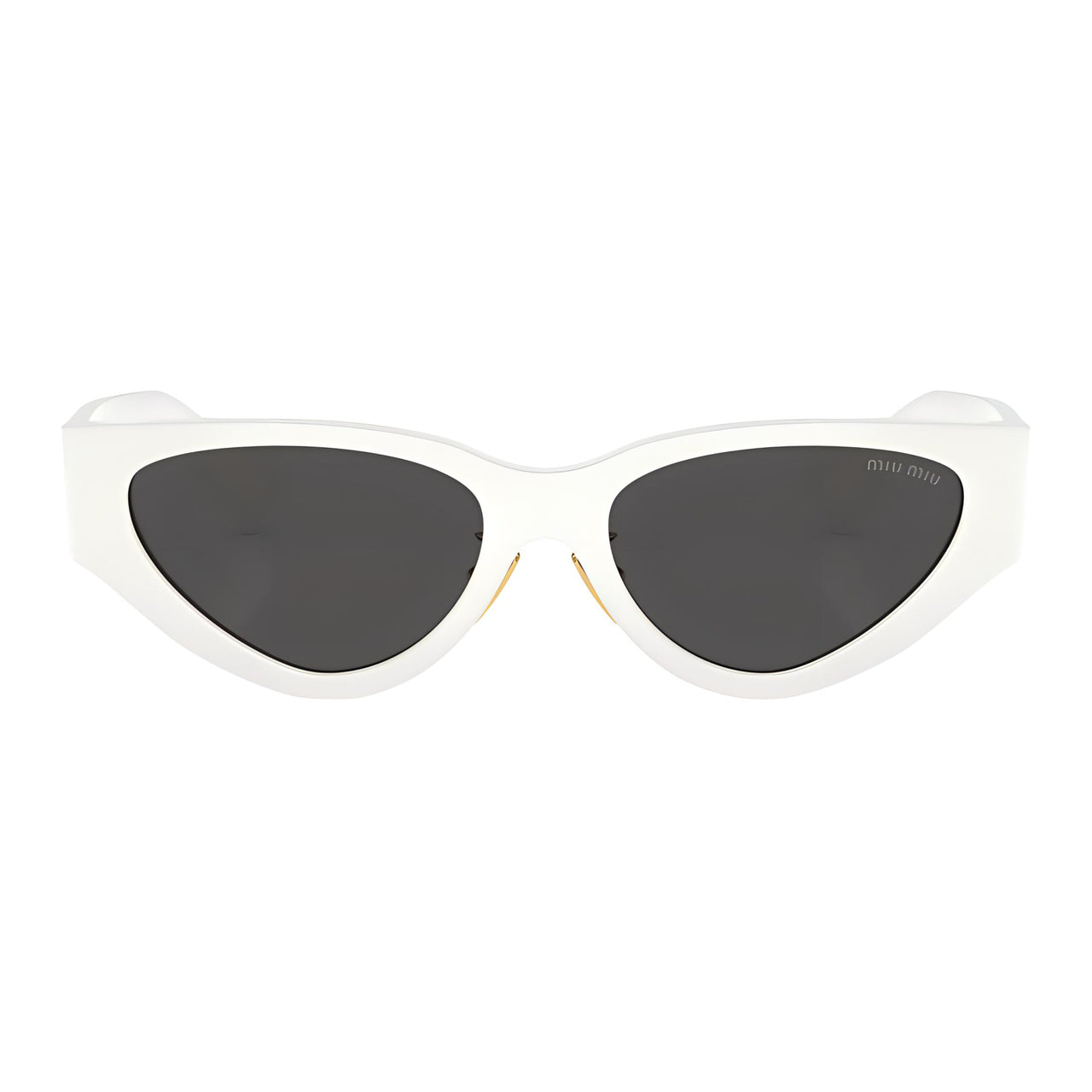 MIU MIU Acetate Cat Eye Sunglasses Women's White