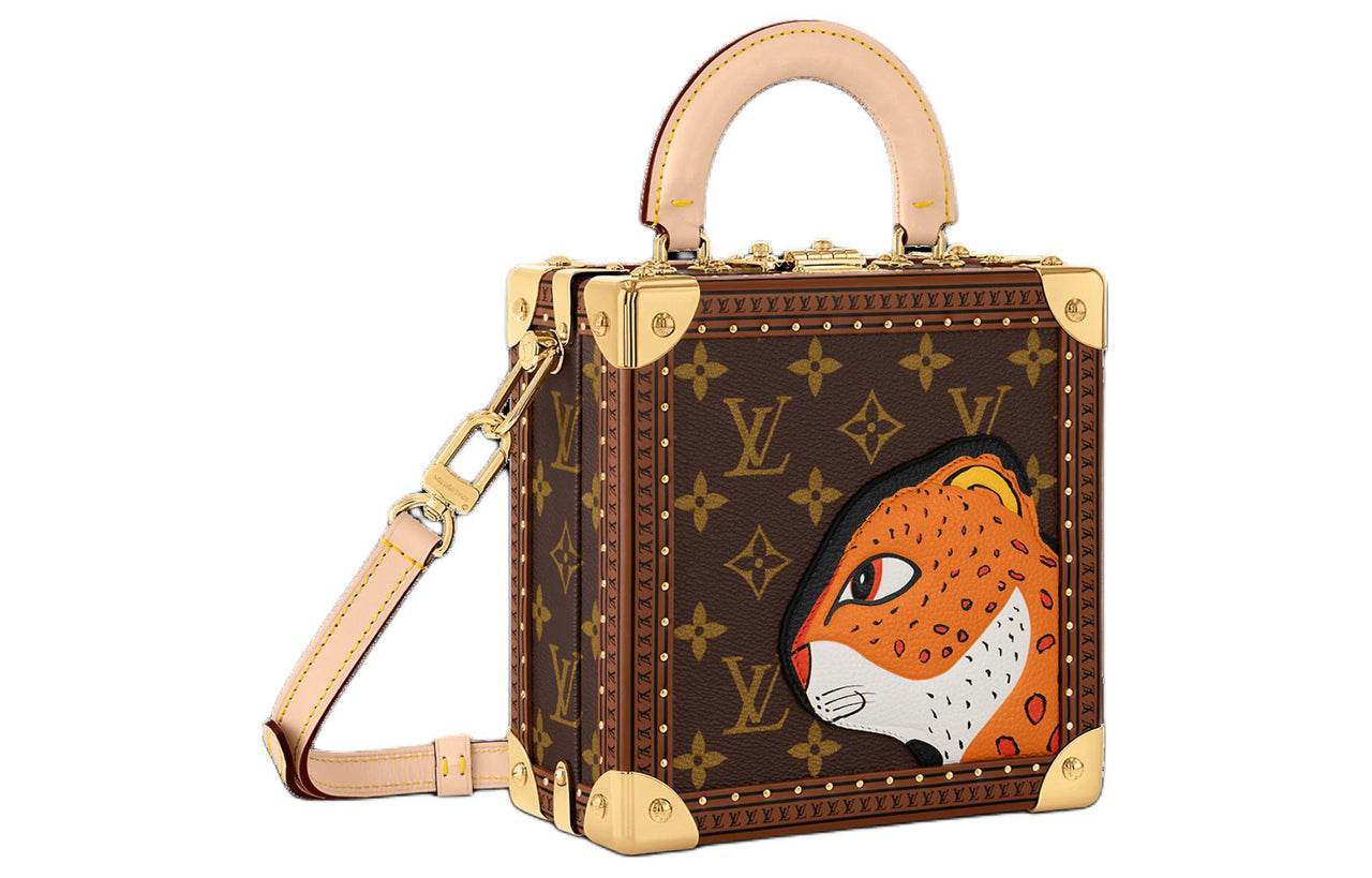 LOUIS VUITTON Sun Yitian Collaboration Square Canvas Shoulder Bag, Crossbody Bag, Handbag Mini Women's Brown
