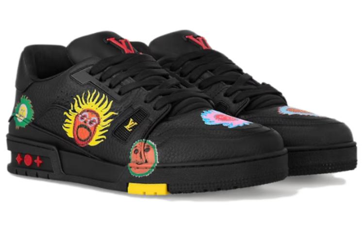 LOUIS VUITTON X Yayoi Kusama Sneaker 'Black With Icons'