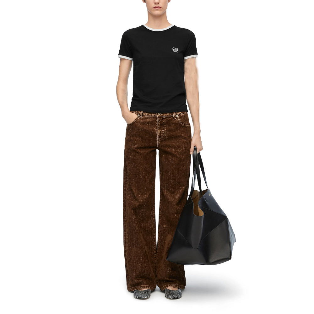 LOEWE Slim Fit T Shirt 'Black/White'
