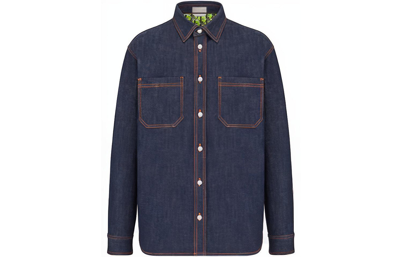 DIOR Quarterly New Products Shirts Men Blue