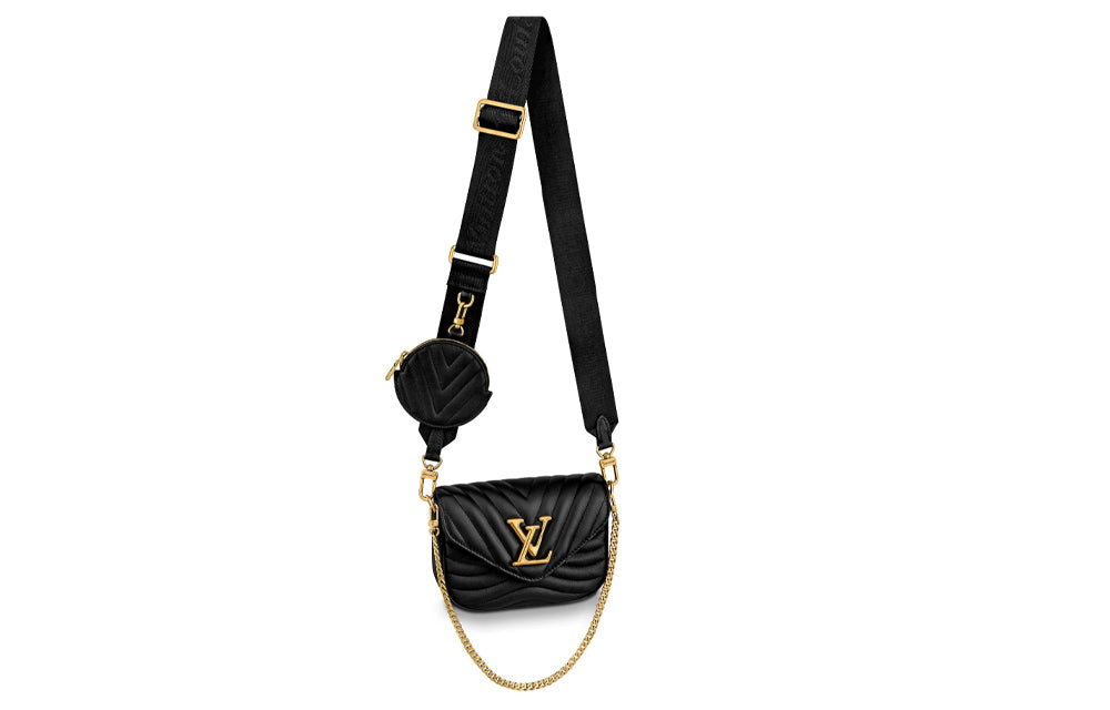 LOUIS VUITTON New Wave Multi-Pochette Crossbody Bag With Removable Coin Purse