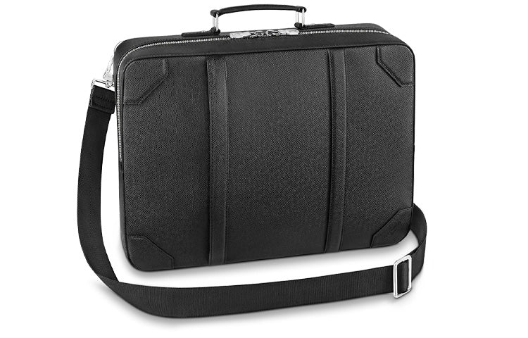 LOUIS VUITTON Cow Leather Backpack Men's Black