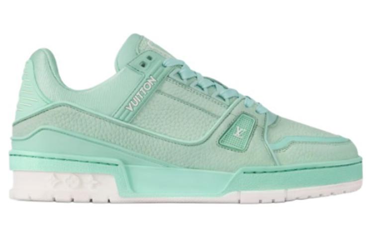 LOUIS VUITTON Low-Top Skateboard Shoes Women's Mint Green