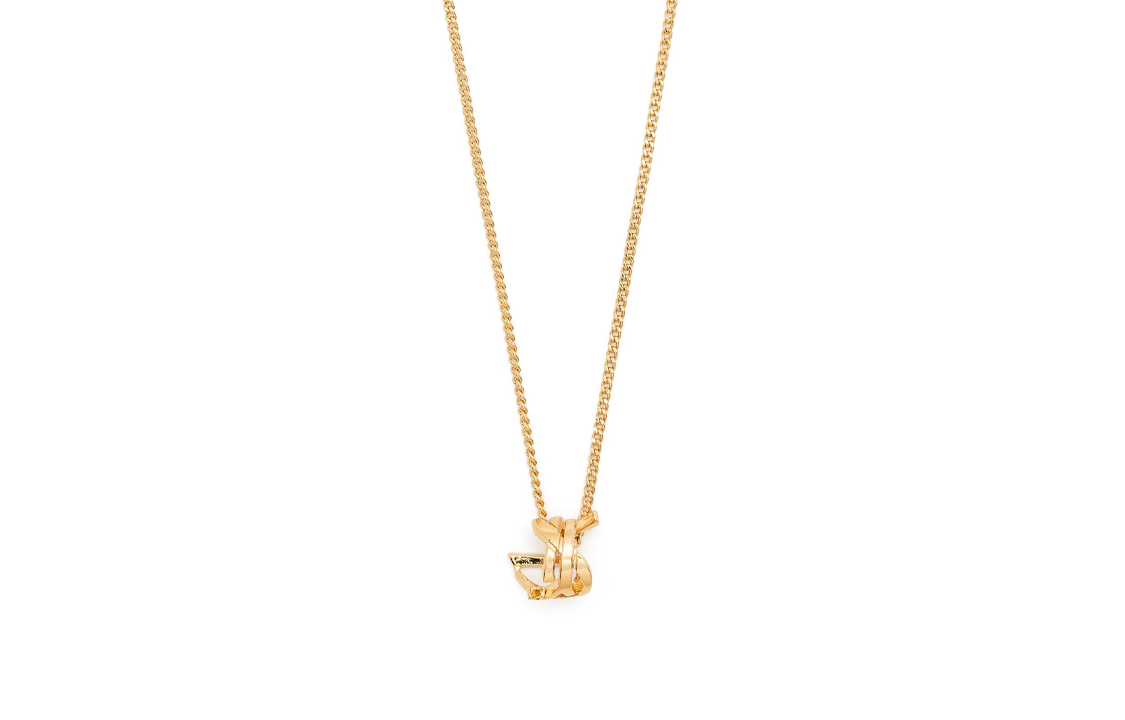 SAINT LAURENT Brass Necklaces Unisex Gold