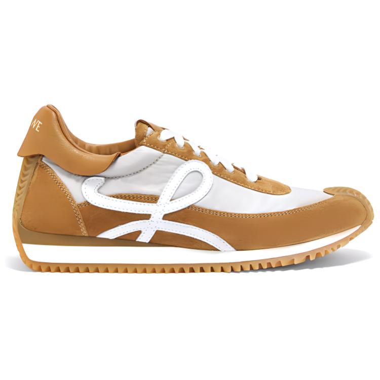 LOEWE Flow Runner Shock Absorbers Low Top Casual Shoes Women's Tan
