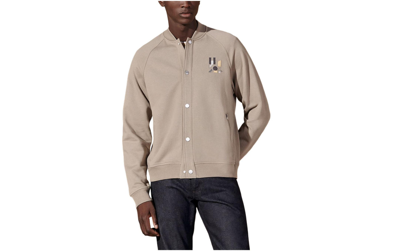 HERMES Jackets Coats Men's Sand Yellow