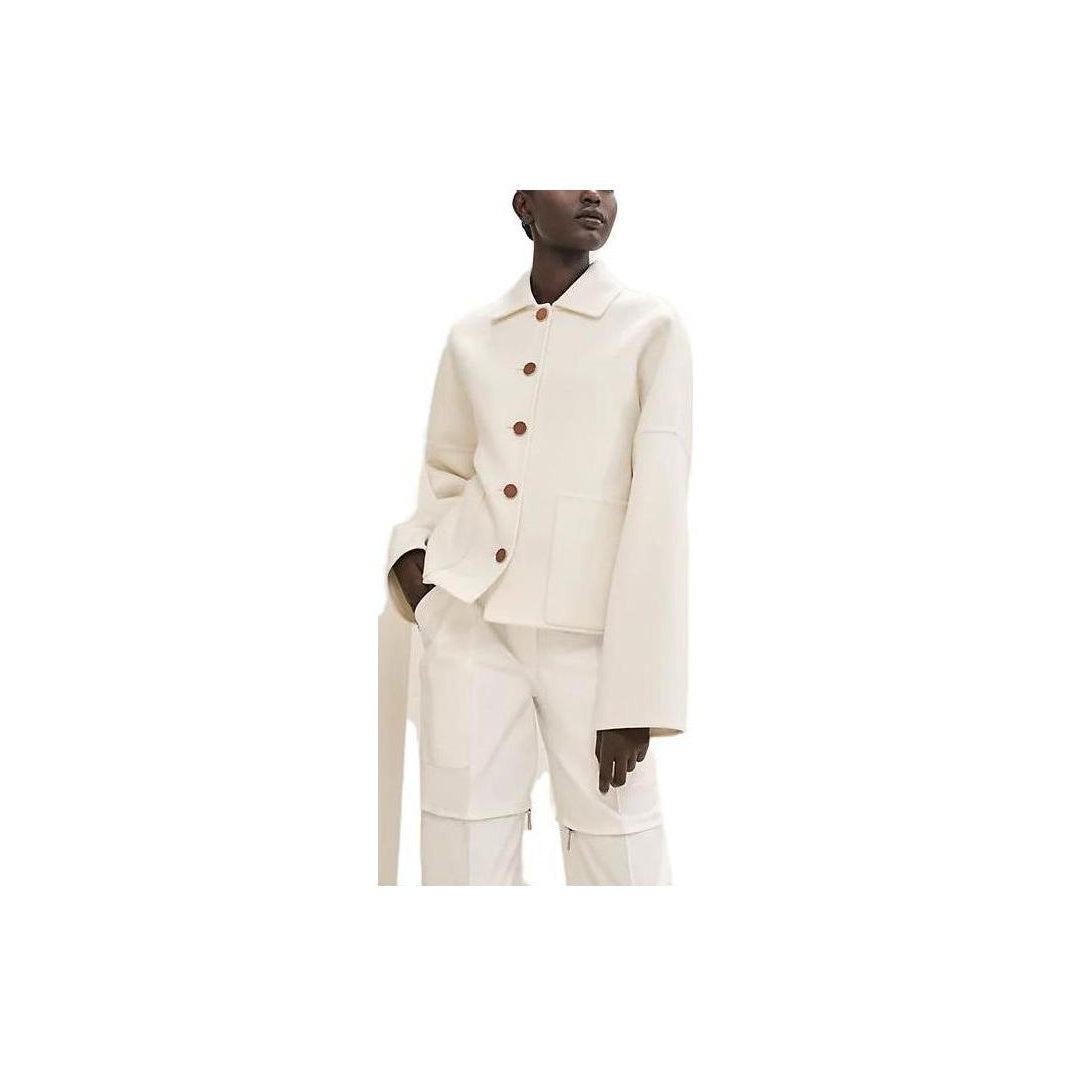HERMES Jackets Coats Women's White