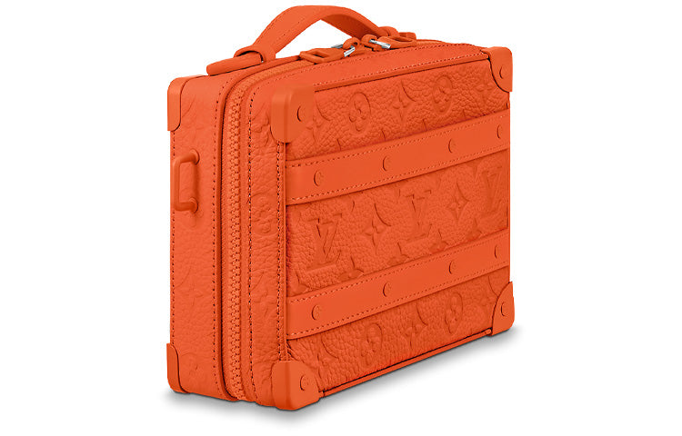 LOUIS VUITTON Handle Soft Trunk Taurillon Monogram Orange