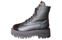 CHANEL Short Martin Boot Women's Black