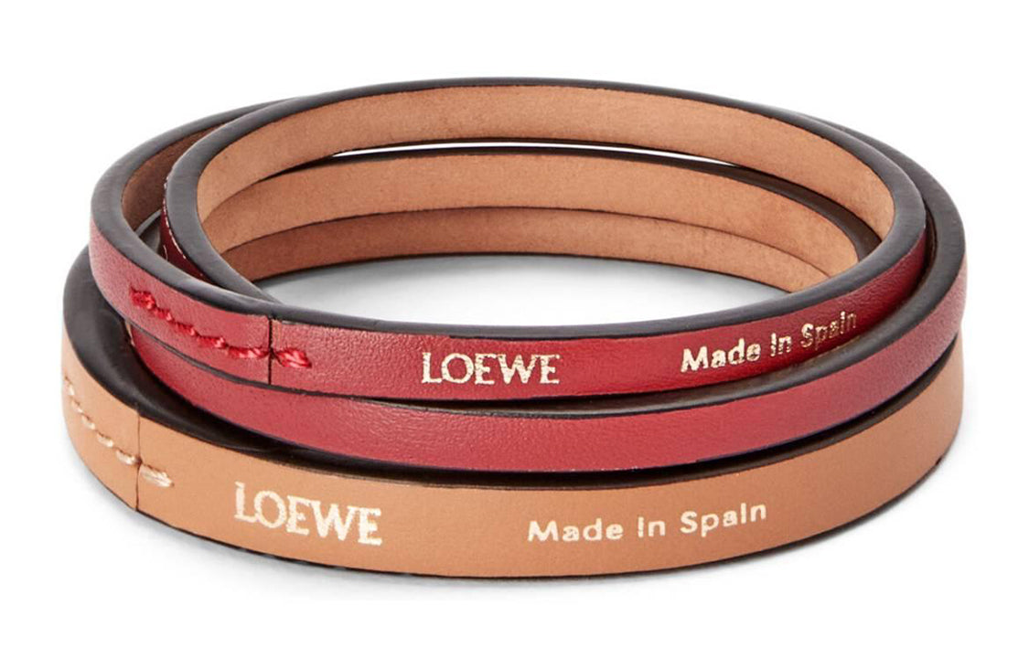 LOEWE Wristband Women's Red/Brown