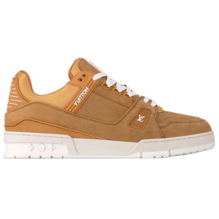 LOUIS VUITTON Trainer Low-Top Skateboard Shoes Unisex Orange