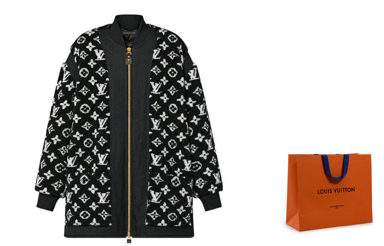 LOUIS VUITTON Oversized Monogram Teddy Bomber Jacket