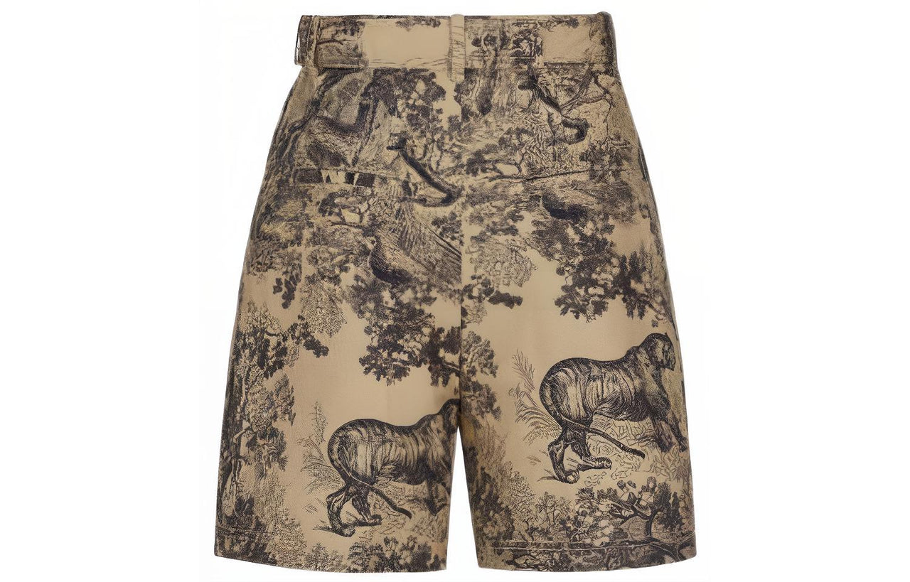 DIOR FW22 Casual Shorts Women's Brown