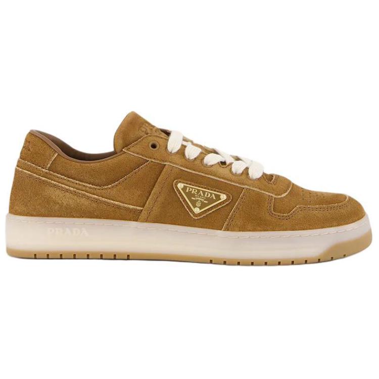 PRADA Prada Downtown Low-Top Skateboard Shoes Men's Brown