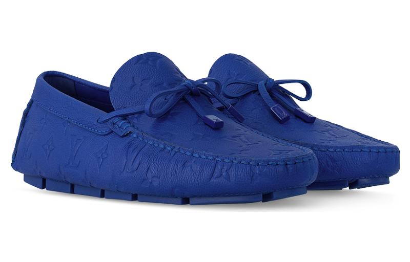 LOUIS VUITTON Driver Loafers Men's Blue