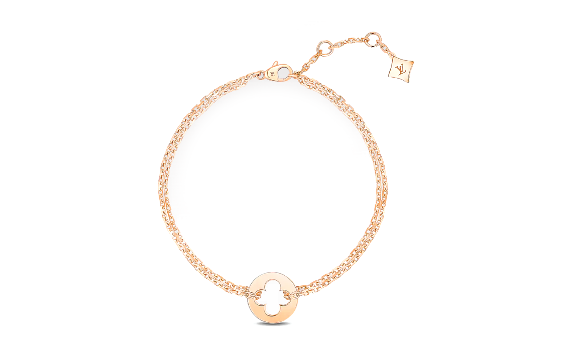 LOUIS VUITTON Rose Gold With Diamond Bracelets Women's Rose Gold