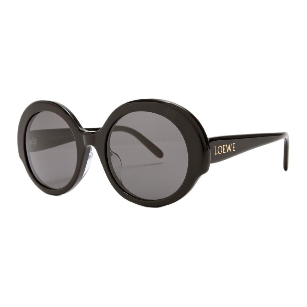 LOEWE Acetate Irregular Shape Sunglasses Women's Black