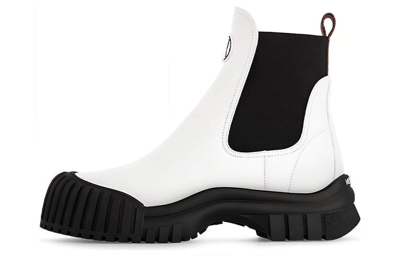 LOUIS VUITTON Ruby Flat Ankle Boots 'White' Women's