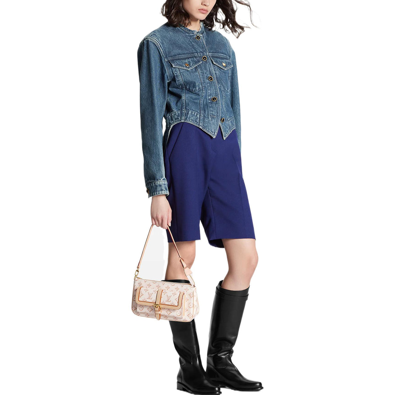 LOUIS VUITTON New Quarterly Products Of LV Casual Shorts Women's Blue