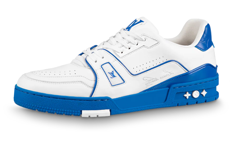 LOUIS VUITTON Lv Trainers 'White With Blue'