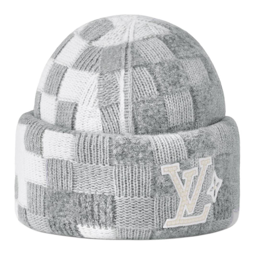 LOUIS VUITTON Lv Crush Damoflage Pearls Beanie