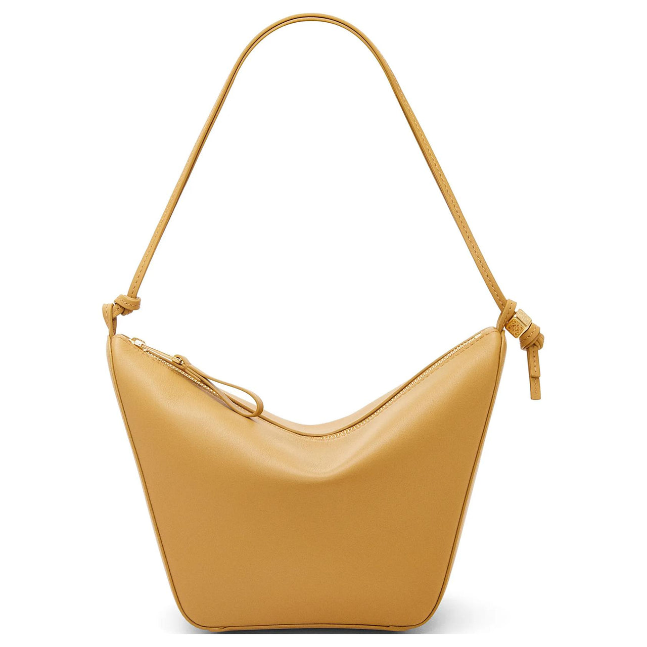 LOEWE Hammock Cow Leather Hobo Bag, Handbag, Shoulder Bag Mini Women's Desert Yellow